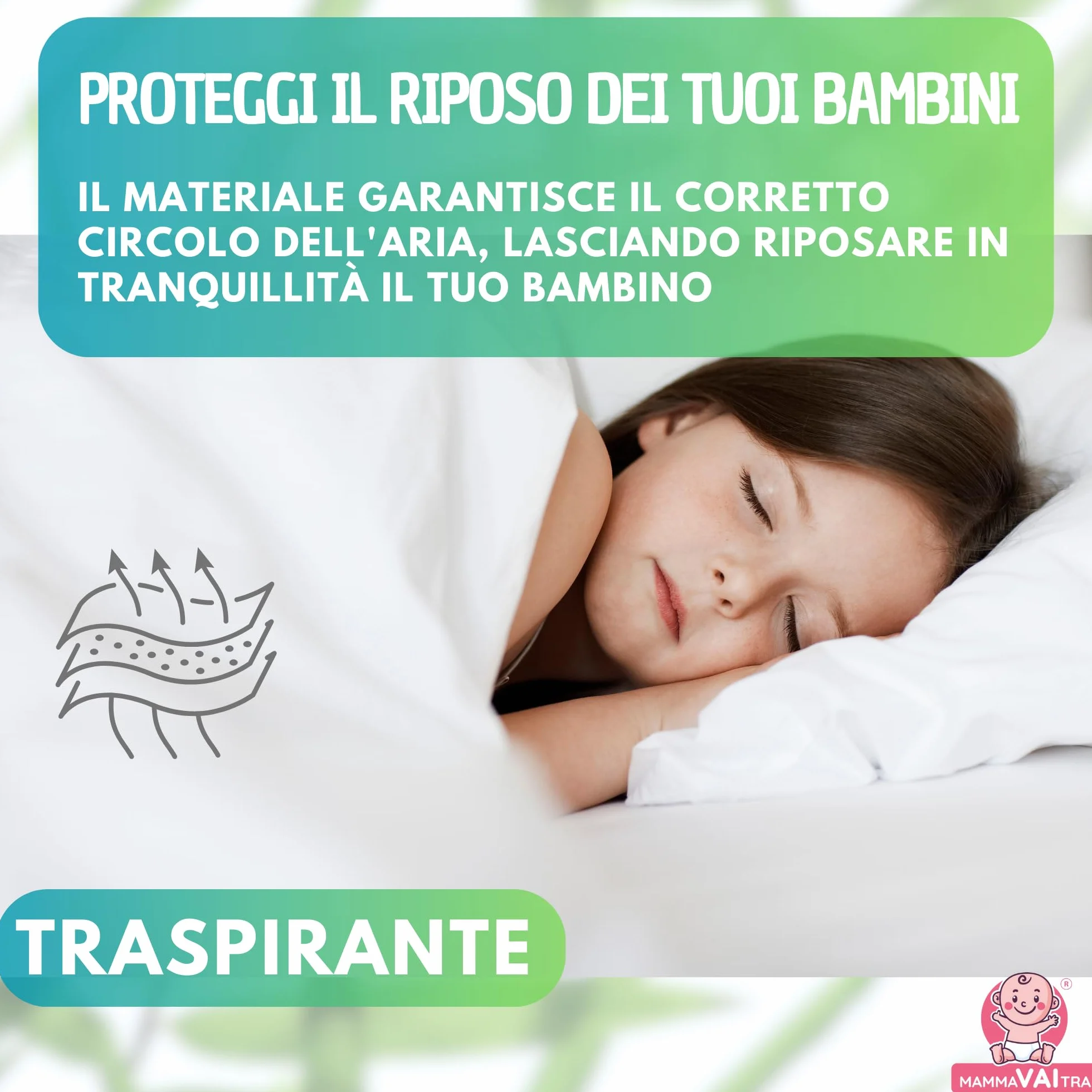 Coprimaterasso Singolo Impermeabile Bambù 80x190x30 cm 80x200x25 cm