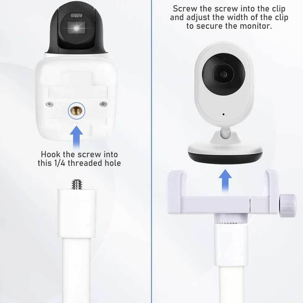 OFFCUP Supporto Universale per Baby Monitor Flessibile Pieghevole Compatibile Philips Avent ieGeek BOIFUN GHB Hellobaby
