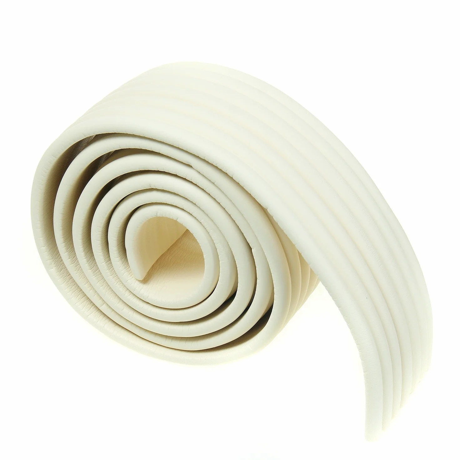 TUKA Universale Protezioni 200cm x 80mm Multiuso Schiuma Anti Collisione Extra Spesso Striscia Protezione Bordi Off White