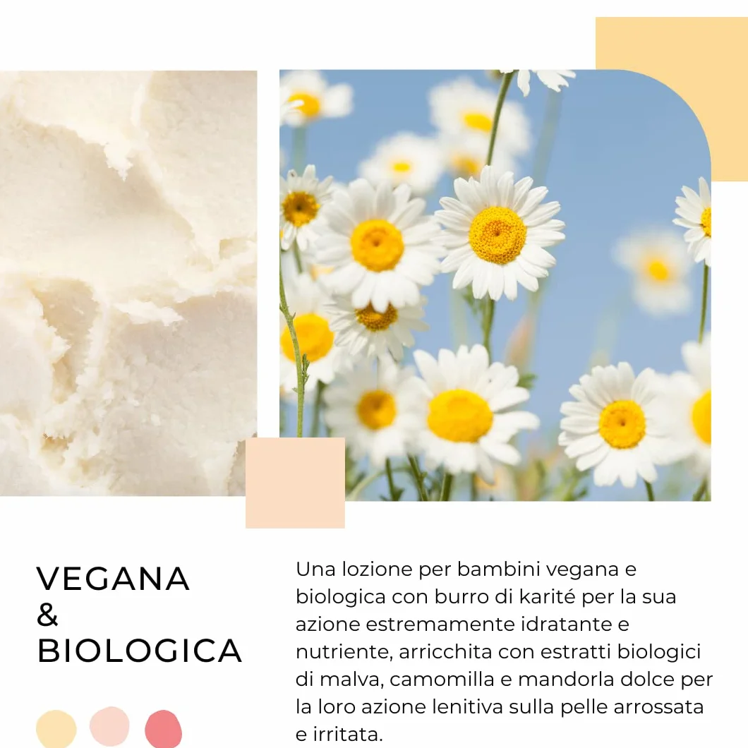 Farmoderm Baby Lozione 98% ingredienti naturali Crema idratante biologica per corpo e viso neonati bambini 300ml