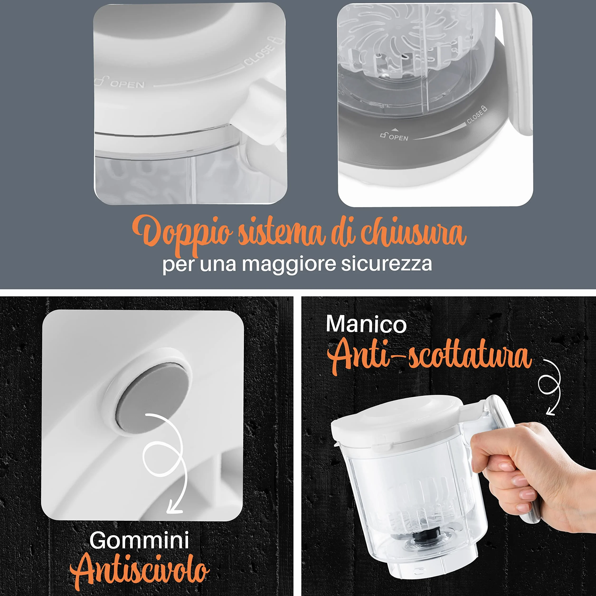 Sweety Fox Cuocipappa Mixer Multifunzione 7-in-1 per Bébé - Vapore, Mixer, Pulse