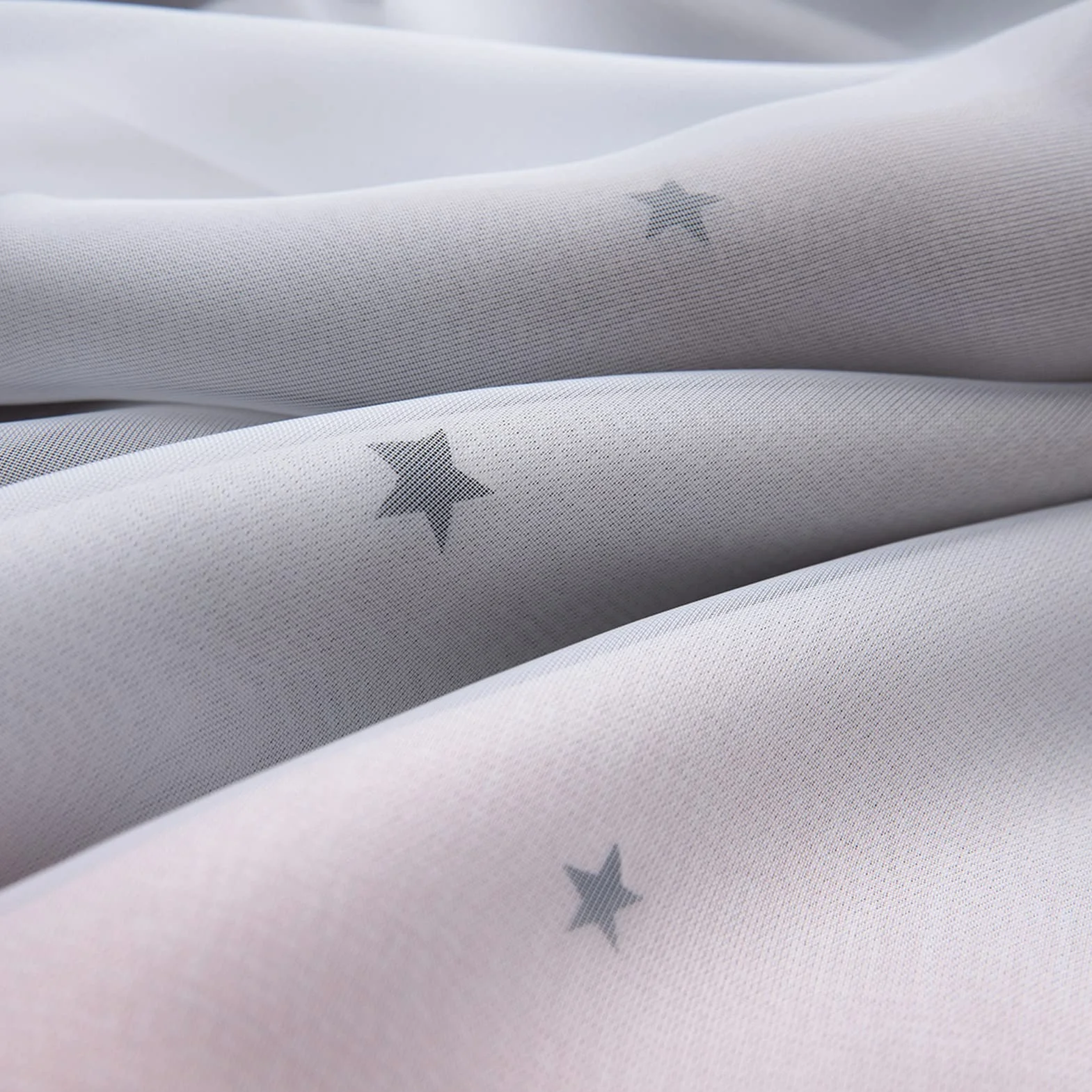 Oscurante a strati con motivo stella gradiente per finestra isolamento camera da letto