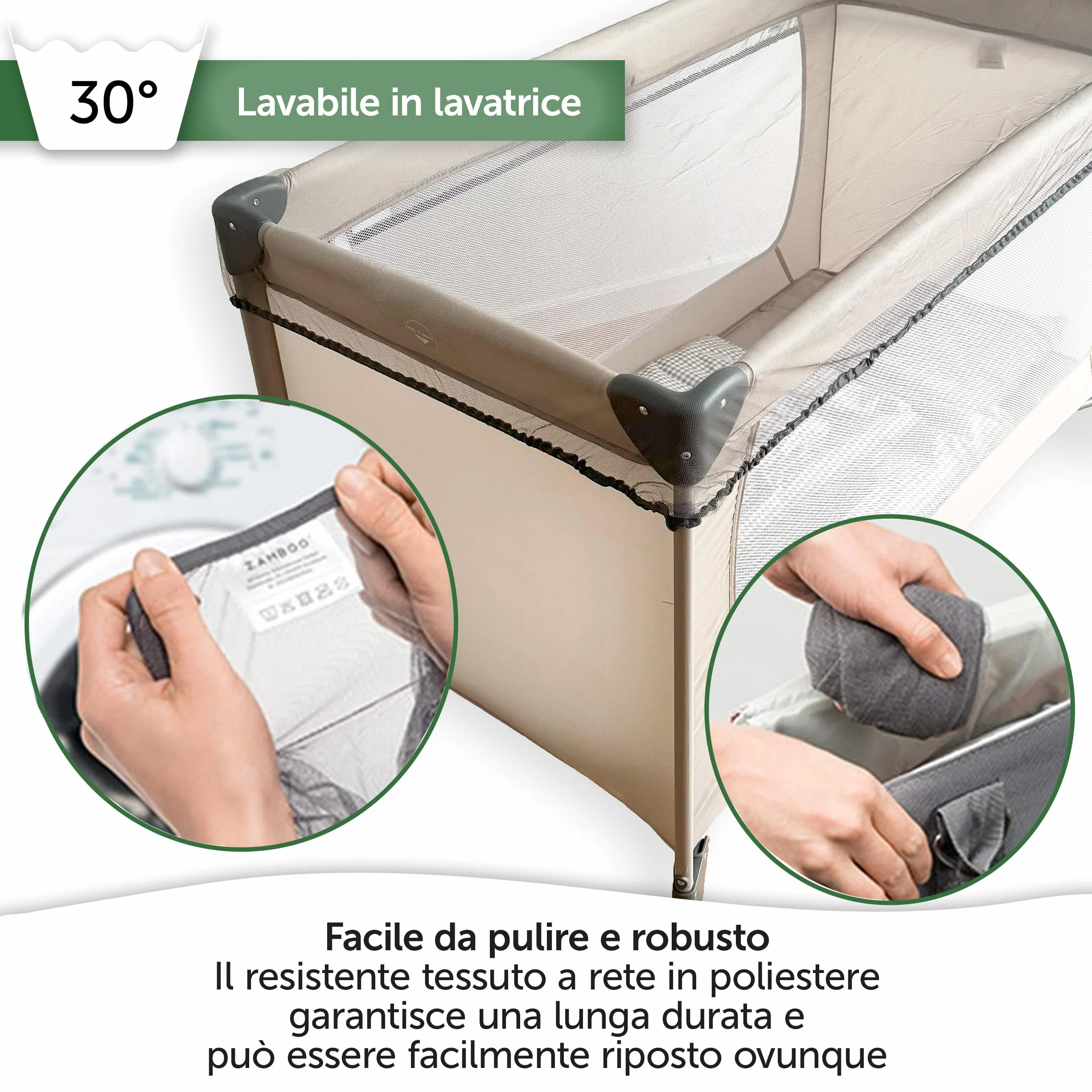 Zanzariera Universale Anti-Insetti per Lettino da Viaggio e Campeggio – Rete Protettiva Traspirante con Elastico