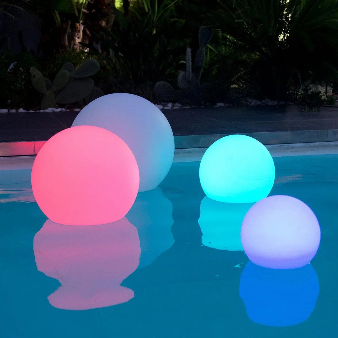 Palla luminosa senza fili a LED galleggiante, multicolore D50CM BOBBY C50