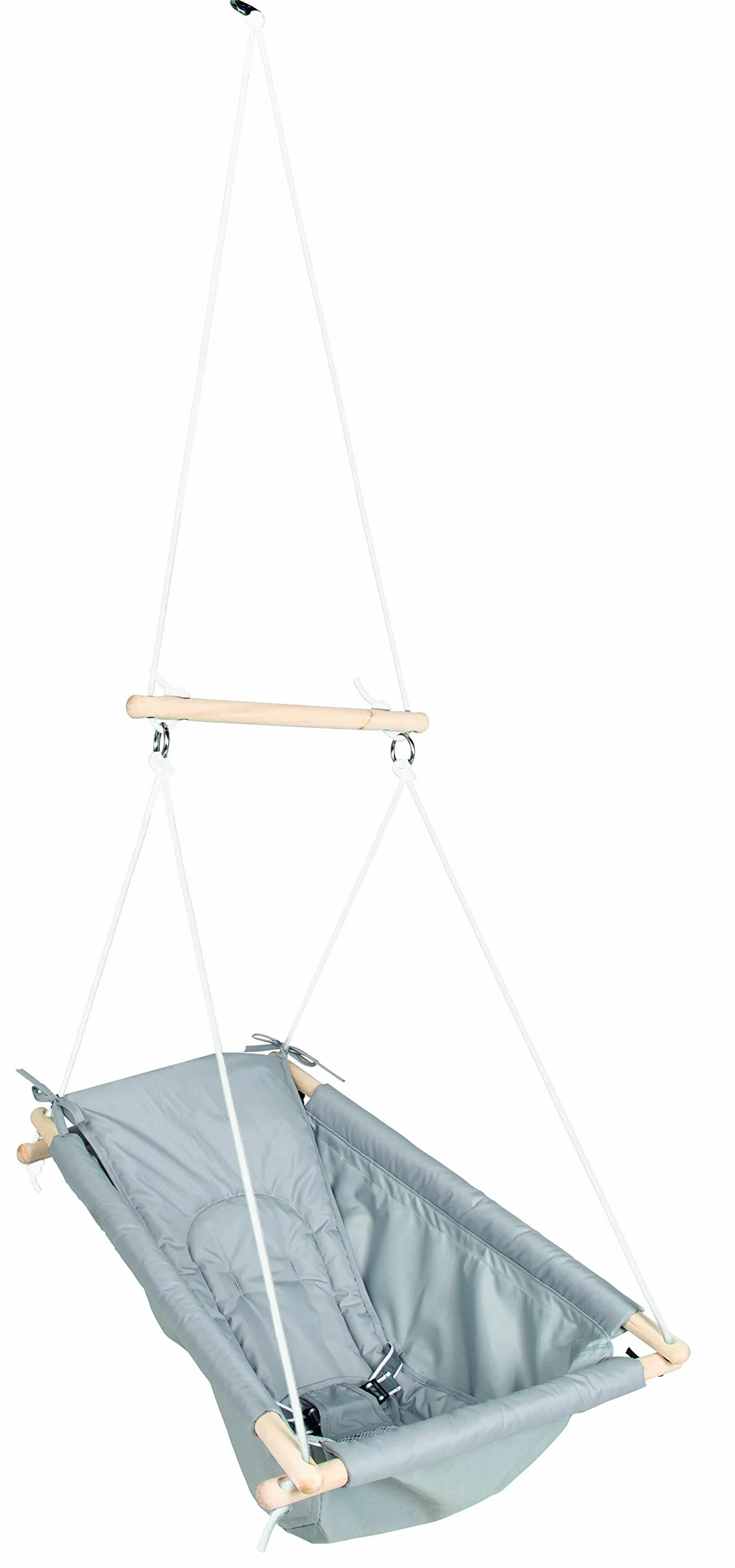 roba Sedia amaca per bambini regolabile da letto a dondolo interno/esterno fino a 6 anni 30 kg tortora/grigio