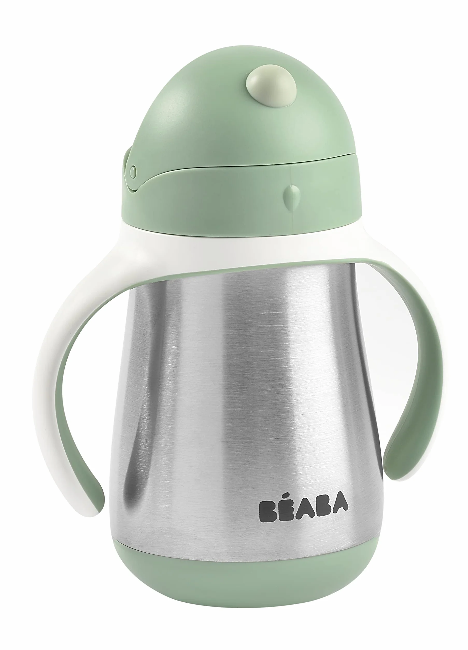 BÉABA Biberon Tazza Apprendimento 2 in 1 250 ml Inox Verde Salvia