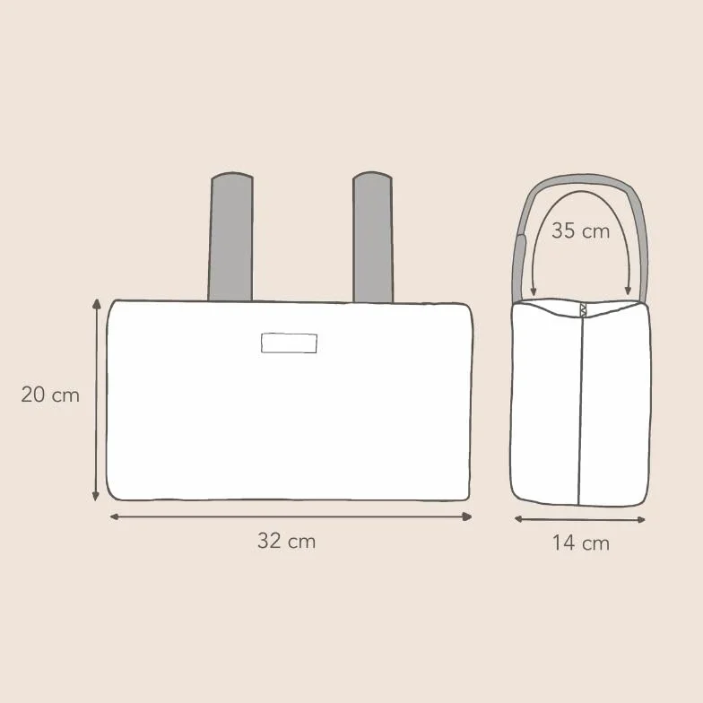 Borsa organizer per passeggino 2 tasche interne collezioni esclusive vari disegni piccola media