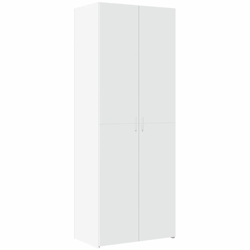 vidaXL Armadietto alto bianco 70 x 42,5 x 185 cm legno con mensola