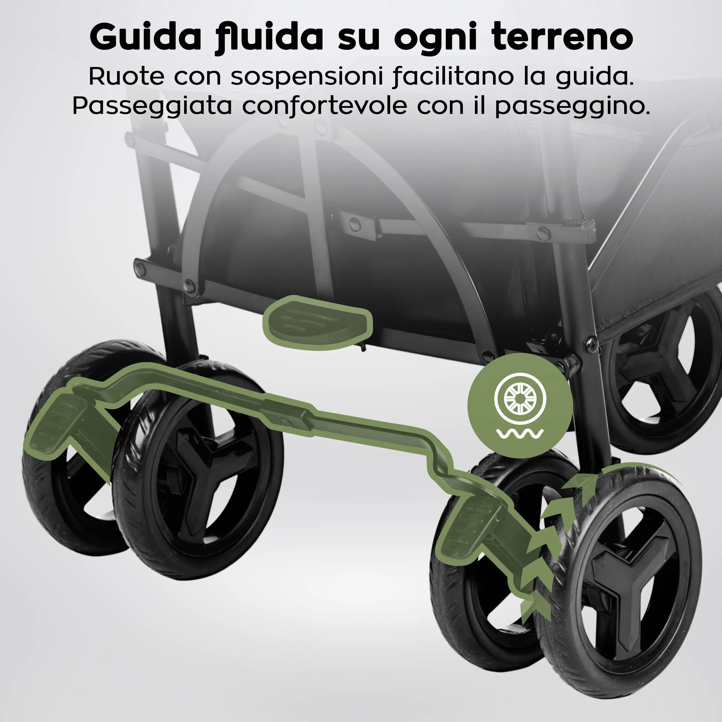 Tulano Davos 35 Passeggino Leggero da Viaggio Ultraleggero Compatto Aereo Chiusura Rapida Cappottina XXL Ruote Ammortizzate 22 kg