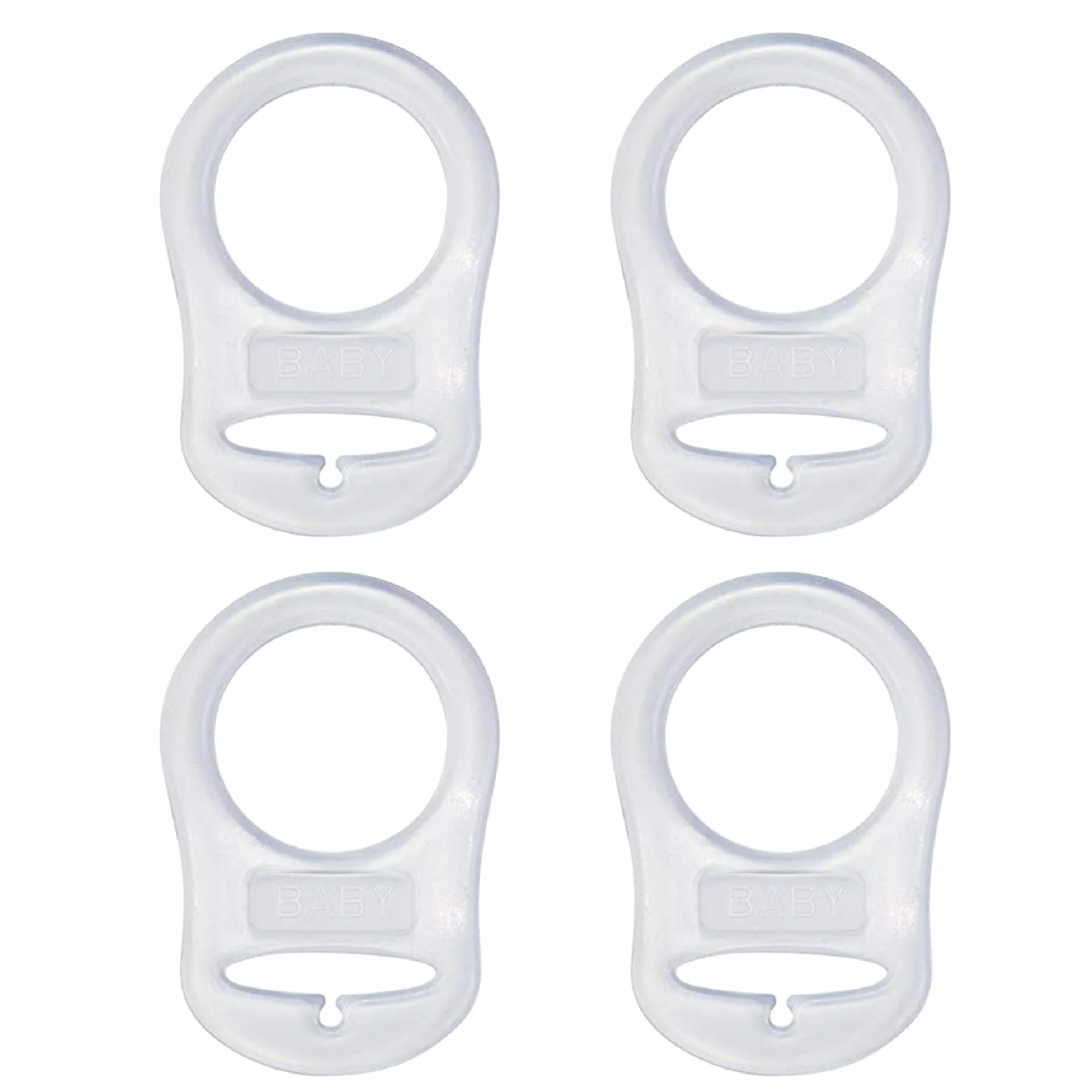 Adattatore per Clip Supporto Porta Ciuccio in Silicone, 4 Pezzi