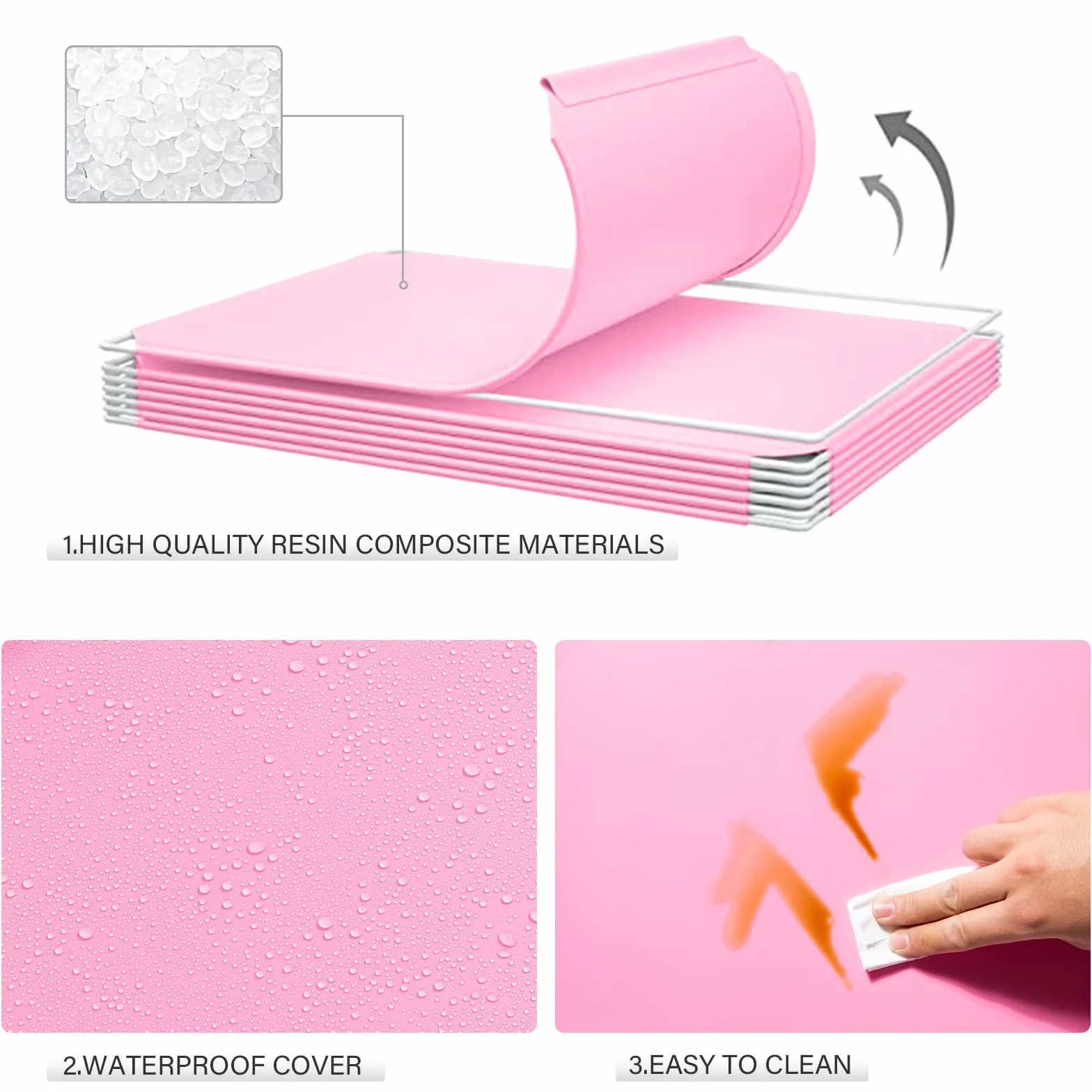 BRIAN & DANY Armadio Bambini 8 Cubi 2 Sezioni Appese Rosa 110x47x147 cm