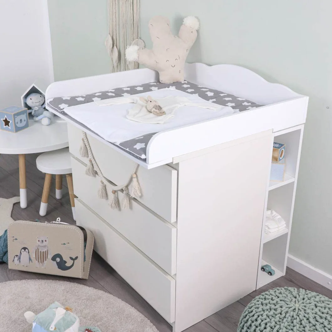 Puckdaddy Moritz Mensola portaoggetti compatibile con Ikea Malm 19x30x75 cm bianca