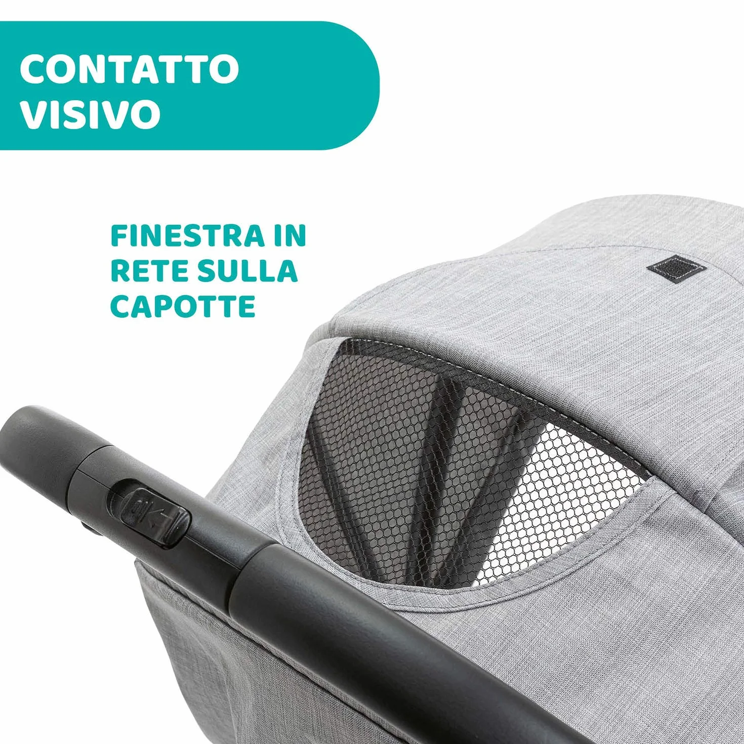 Chicco Trolley Me Passeggino Leggero Reclinabile Pieghevole 0-15 kg Chiusura Compatta Parapioggia Cappottina Estendibile Light Grey