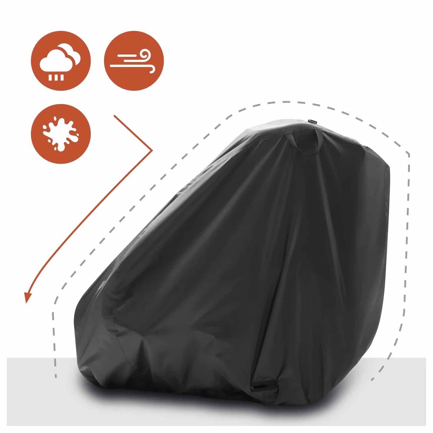hauk Copertura Rimorchio Bici Bambini Universale 95x105x109 cm