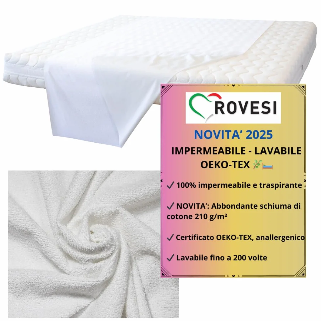 TRAVERSE COTONE 80x120 pz1, impermeabili, assorbenti, coprimaterasso letto matrimoniale