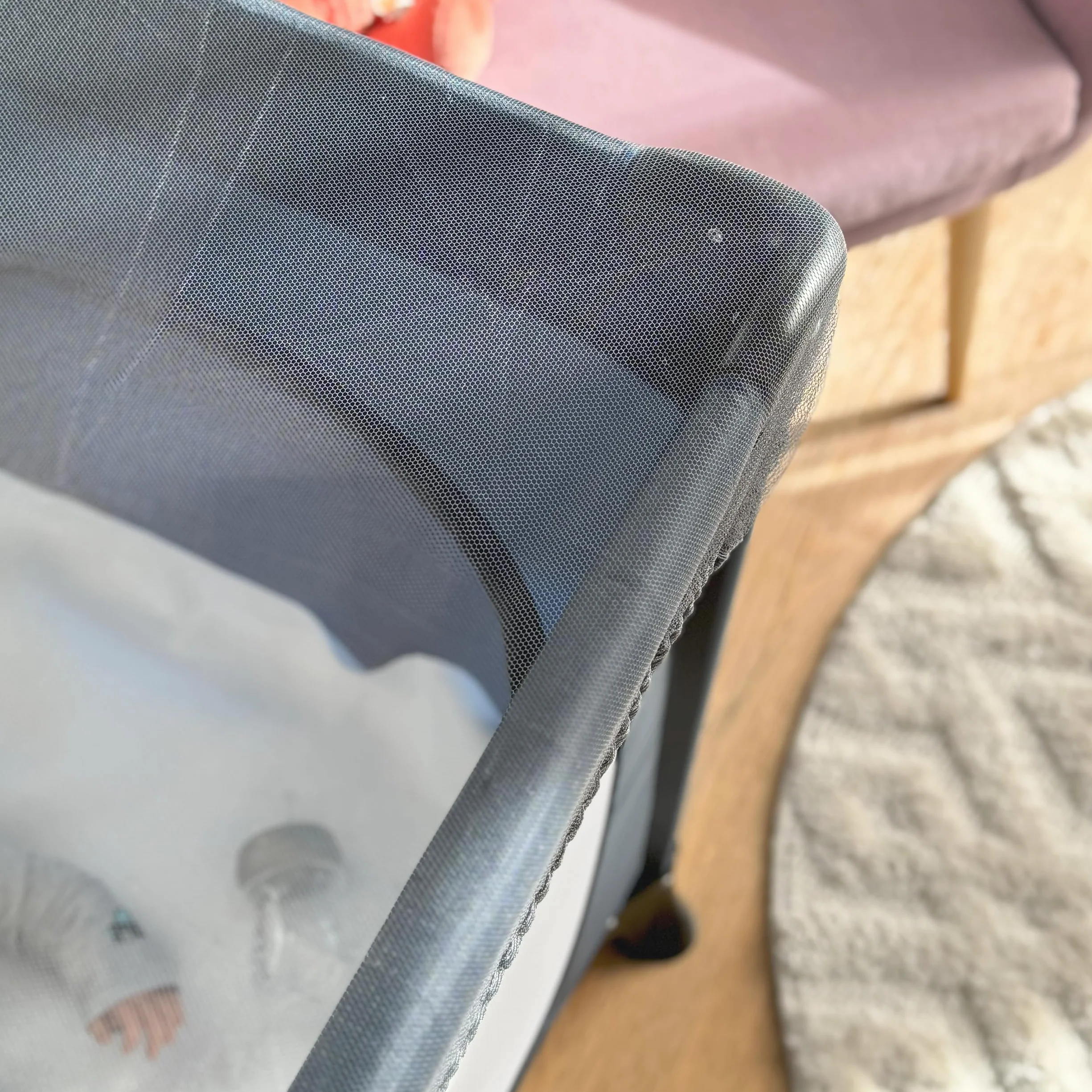 Zanzariera Universale Anti-Insetti per Lettino da Viaggio e Campeggio – Rete Protettiva Traspirante con Elastico
