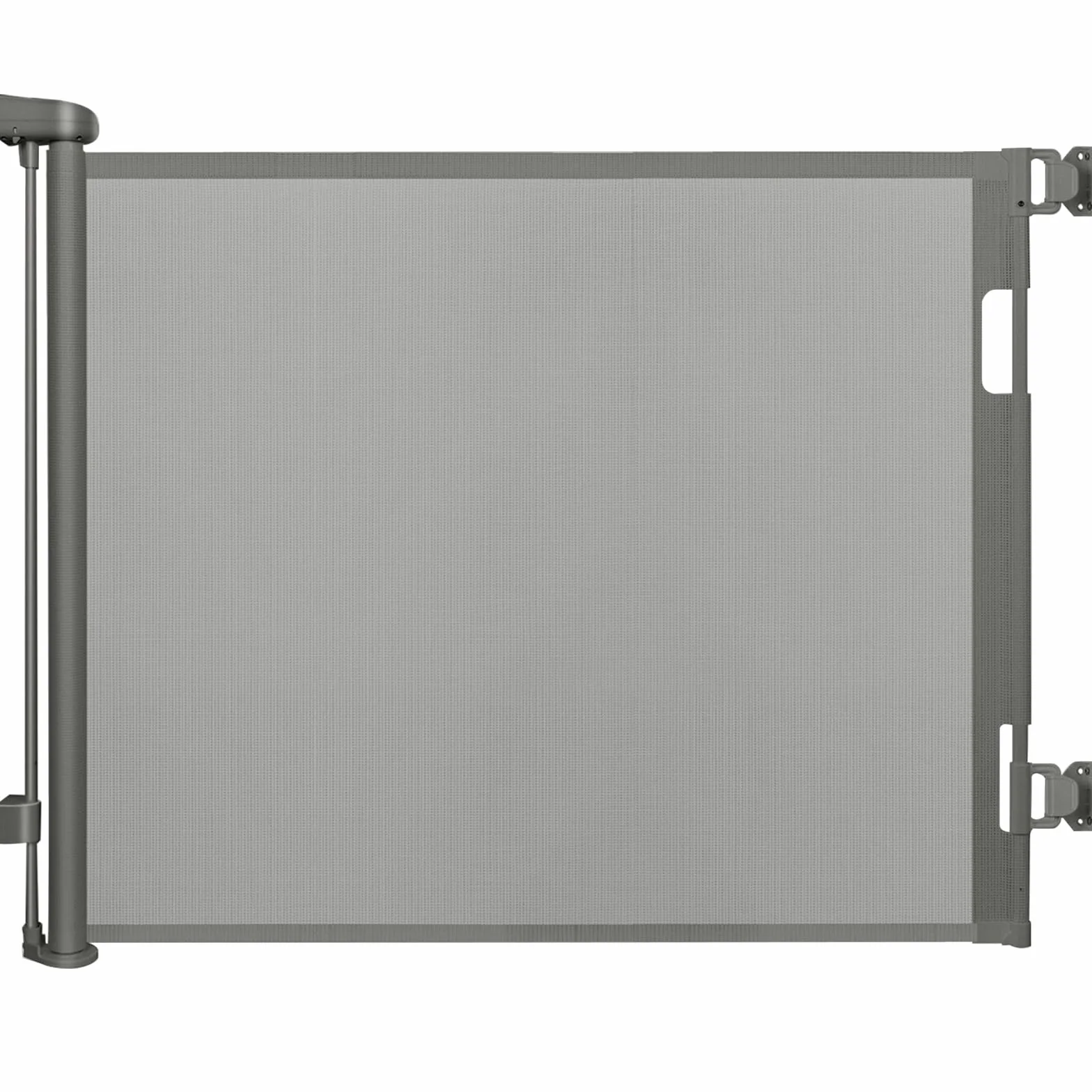 Cancelletto di Sicurezza Retrattile per Bambini 0-150 cm per Cani Scale Corridoi Interni Esterni Grigio