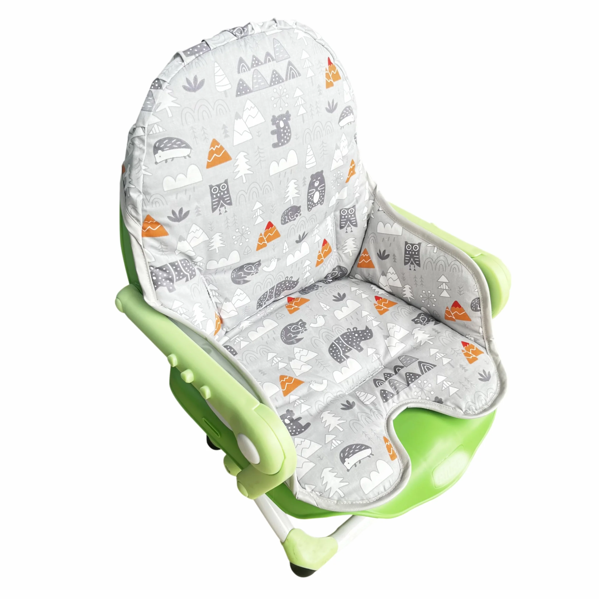 Chicco Cuscino per sedia in cotone imbottito pieghevole grigio