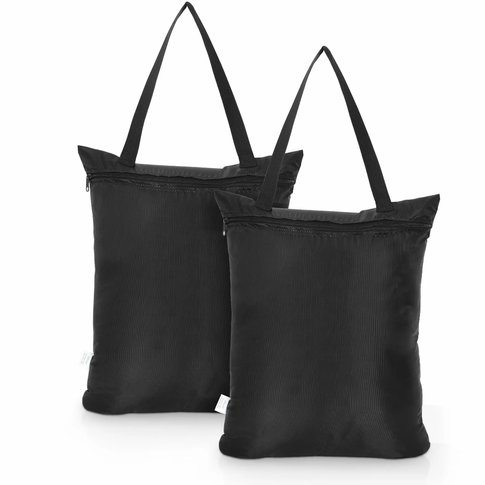 OTraki Sacchi da Biancheria Impermeabile da viaggio 40x50cm 2 Pezzi Pieghevole Wet Bag Nero