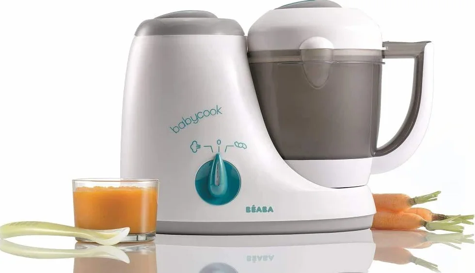 BÉABA Babycook Original Cuocipappa 4 in 1 Frulla Scalda Cuoce a Vapore Scongela Robot Pappe Rapido 15 min Accessori