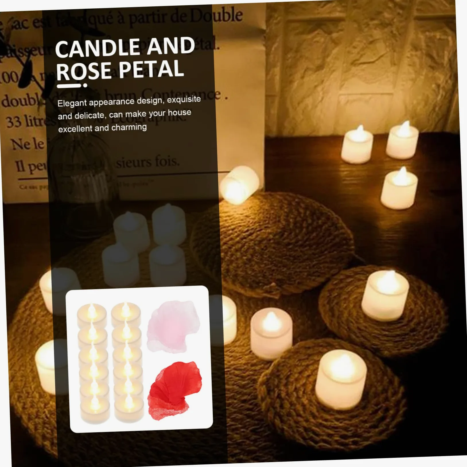 VICASKY 5 Set Candele LED Fiamma con per Decorazioni Romantiche Atmosfera e per Matrimoni e Feste