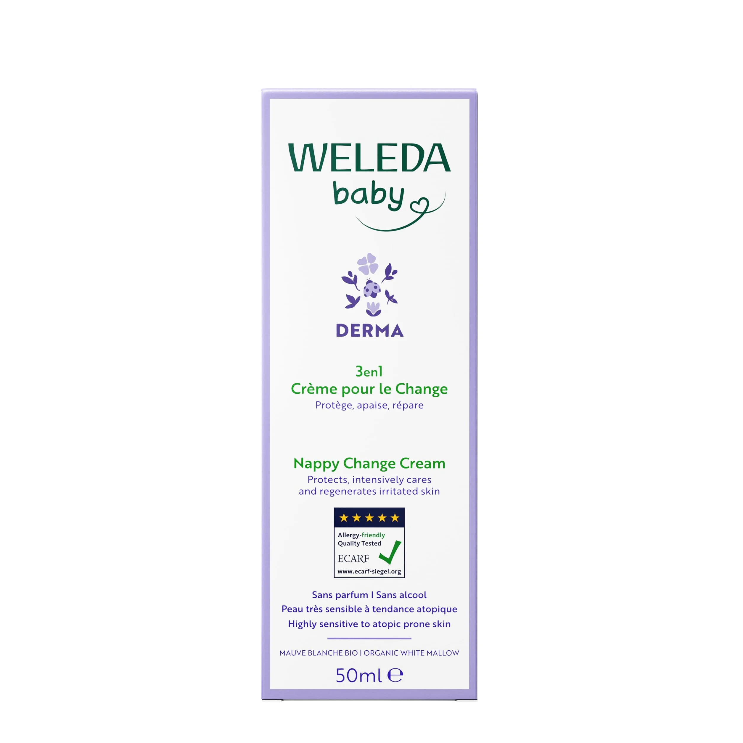 WELEDA Baby Derma Crema Protettiva Cambio Pannolino Pelle Atopica Senza Profumazione 50 ml