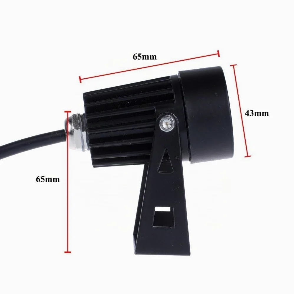 Mini Faretti a LED da Giardino Esterno con Picchetti IP65 3W 220V Bianco freddo(set da 4)