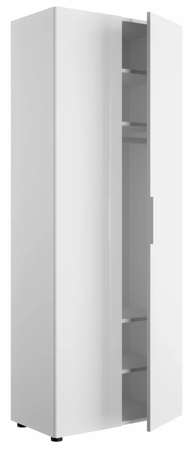 Composad Armadio ESPRESSO 2 Ante Salva Spazio 69,4x181x36 cm Bianco Made in Italy