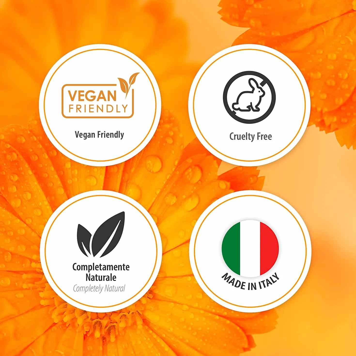 Crema alla Calendula 88% 100ml Lenitiva Emolliente per Ustioni Scottature Irritazioni Pelli Sensibili Made in Italy