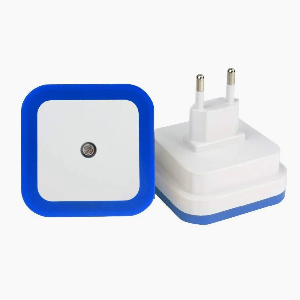 4 Pcs/Colors Mini Led 0.5w Night Light Control Auto Sensor Baby Bedroom Lamp Square Led Night Light for Baby Illusion Lamp
