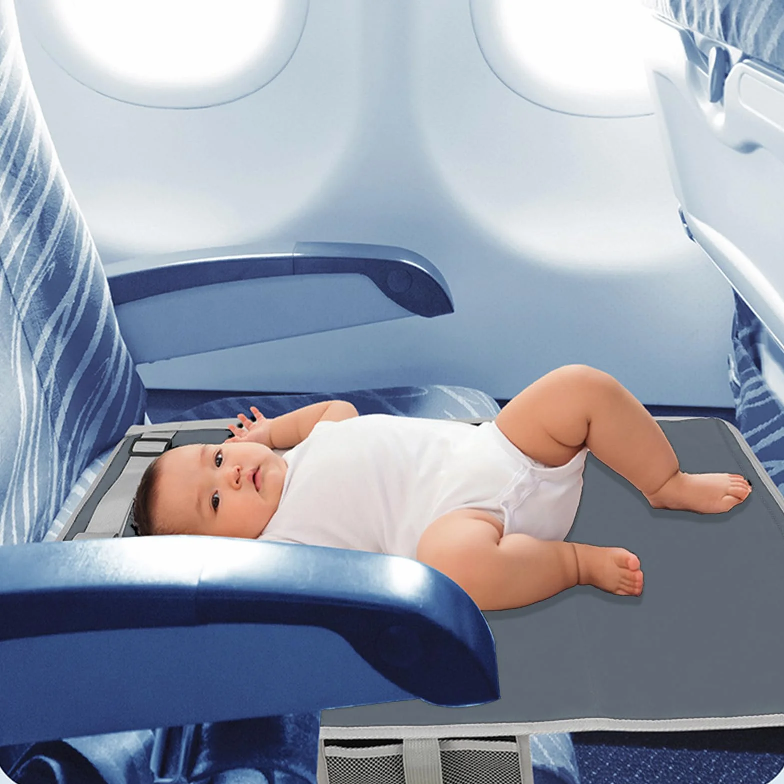 Lettino Per Bambini Aereo Amaca Trasportabile Leggera Da Viaggio Sicura Gioco Sonno