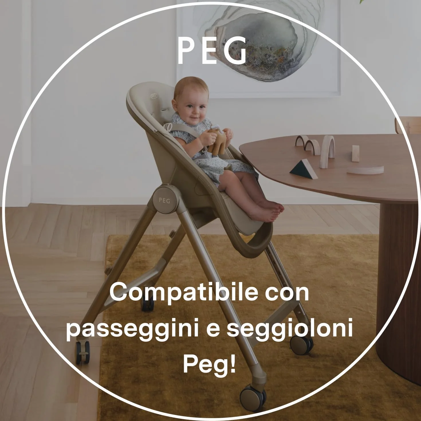 PEG Baby Cushion Cuscino Riduttore Imbottito Universale Cotone Jersey Passeggini Seggioloni Peg Perego