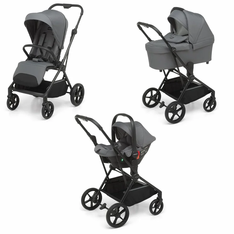 Foppapedretti Spritz I-Size System Modulare Combinato Passeggino Navicella Seggiolino Auto Titanium