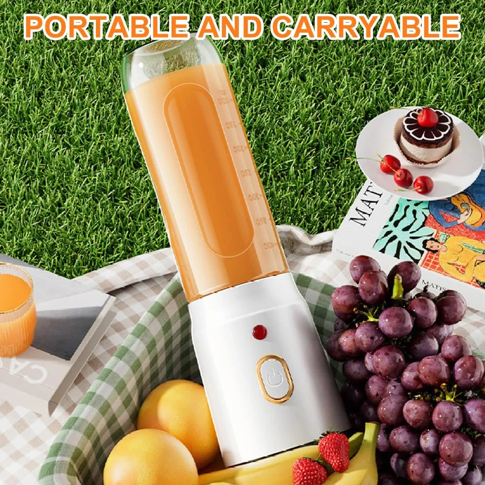Mixer Portatile Ricaricabile per Smoothie 500 ml 10 Lame USB