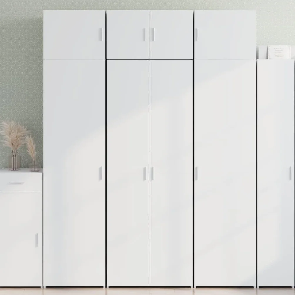 vidaXL Armadietto alto bianco 70 x 42,5 x 185 cm legno con mensola