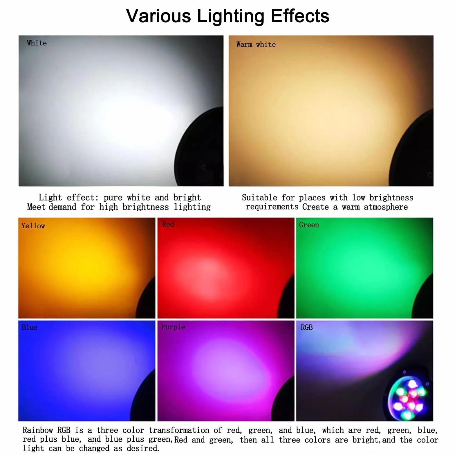 Luci ad anello per esterni, Luci per alberi da giardino (Illuminazione soffusa), 7 colori + Creare diverse atmosfere, Alluminio pressofuso/Irrompibile, Protezione per ogni condizione atmosferica, 6