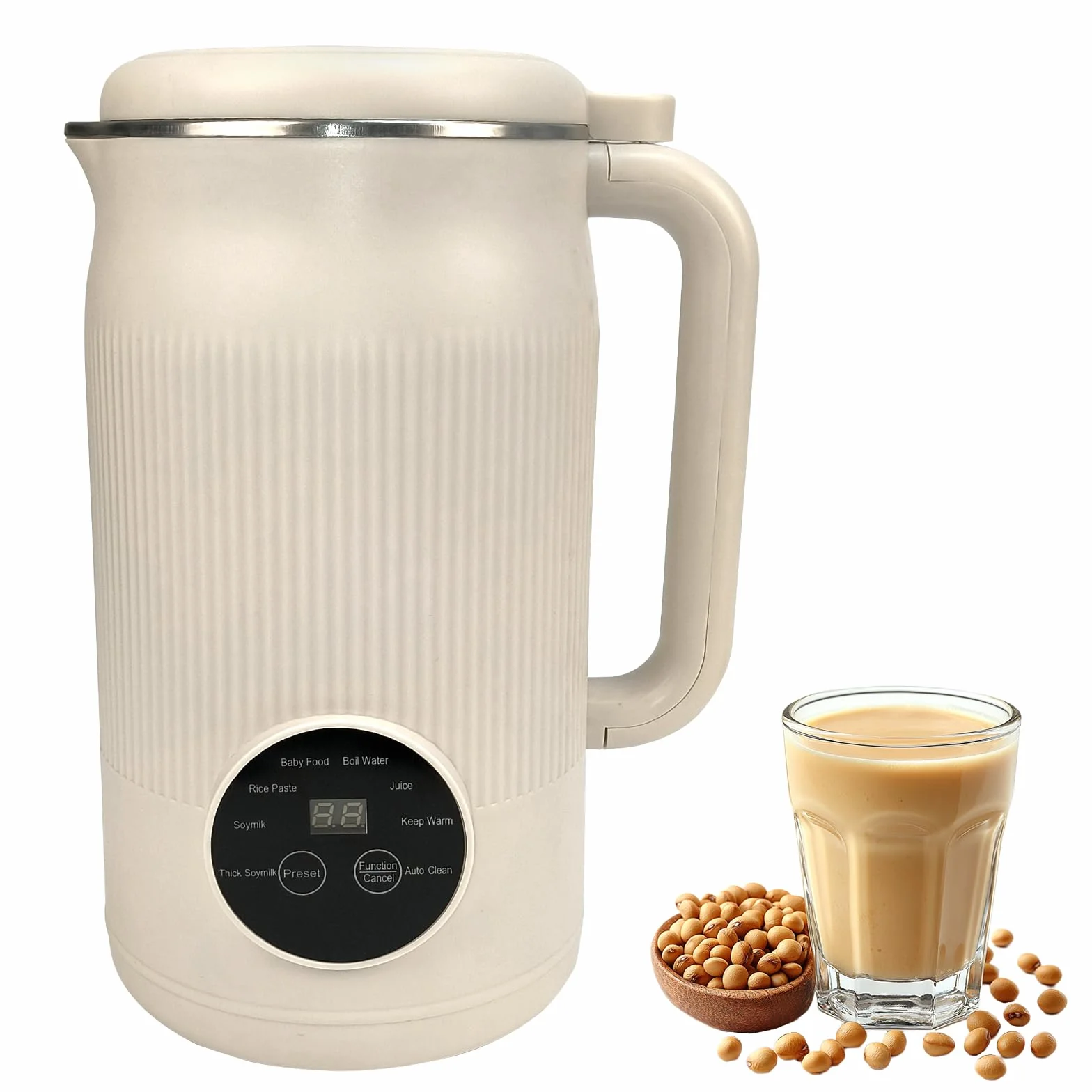Macchina per latte di soia automatica 8 in 1 1200 ml robot da cucina con avvio ritardato mantiene caldo autopulente