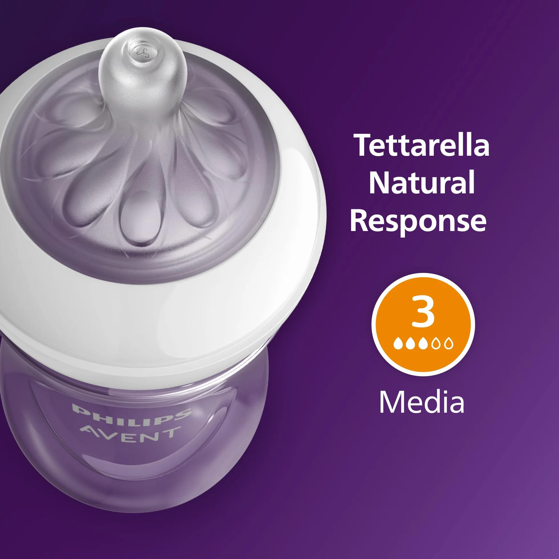 Philips Avent Natural Response set 3 biberon 260 ml T3 tettarelle 1m+ SCY903/63