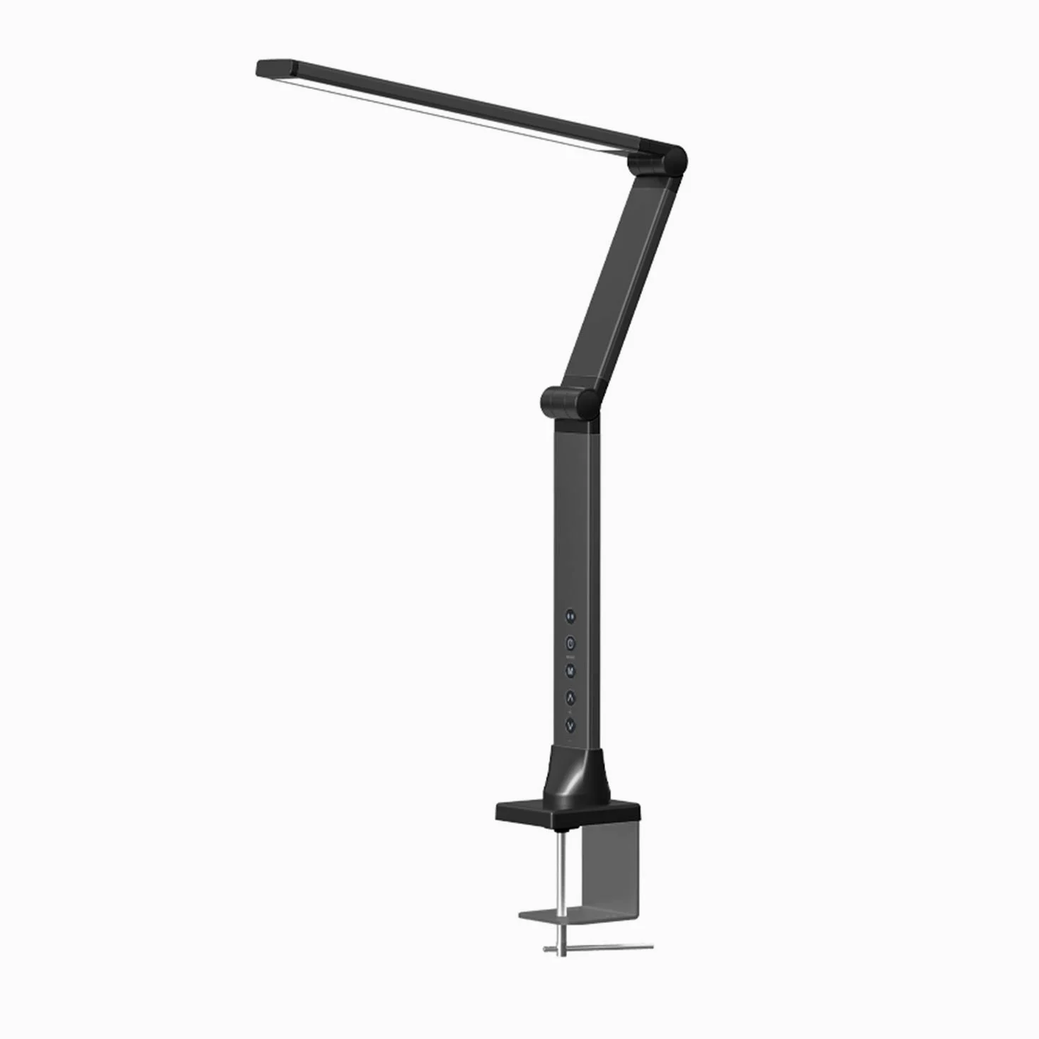 ACMHNC Lampada Da Lettura LED Dimmerabile Con Telecomando, 10W Lampada Da Scrivania Temperatura Colore 3, Luce Per Lettura Libri Lampada Da Tavolo Braccio Lungo, Funzione Di Memoria,Nero