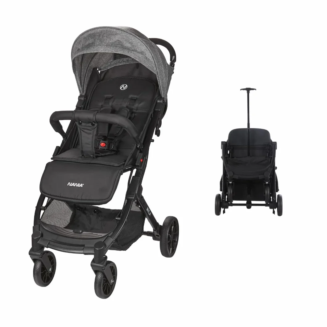 Nania Myla passeggino compatto 0-4 anni 22 kg leggero 7,5 kg reclinabile una mano trolley