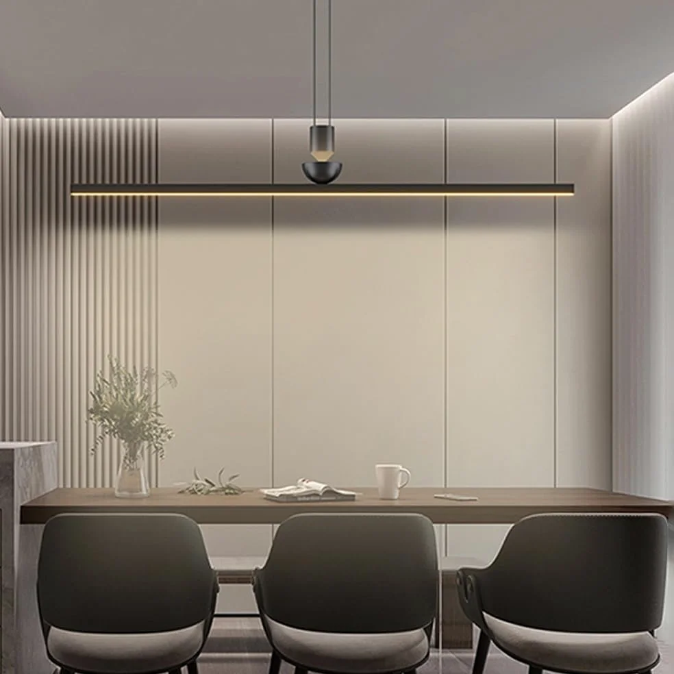 Moderna Lampada a Sospensione lineare a LED per soffitto, Lampada da Cucina Minimalista, Lampada a Sospensione a Striscia Lunga per Ufficio, Tavolo da Pranzo