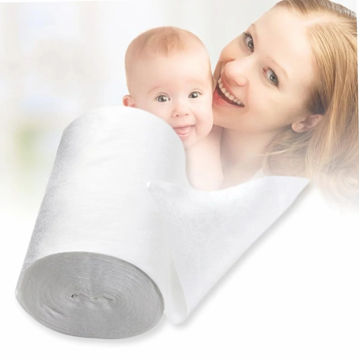 Toyvian 3 rotoli Teli Igienici Monouso Per Pannolini Biodegradabili e Compostabili Fodere Per Pannolino