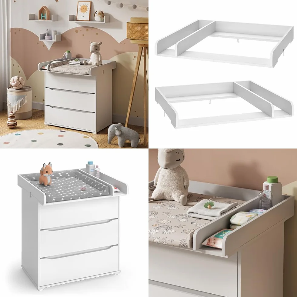 Vicco Piano fasciatoio Wicko Bianco 80 x 76 cm