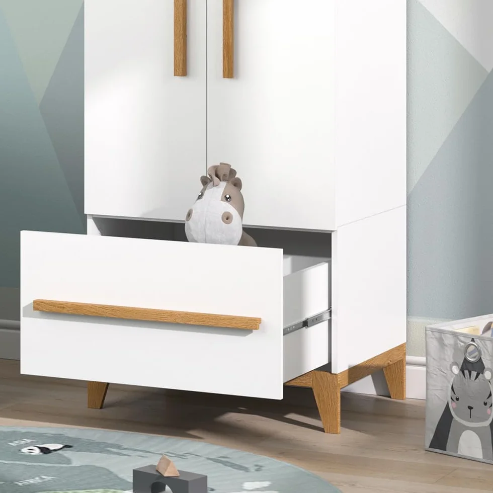 VitaliSpa Guardaroba bambini Malia Bianco 70x186.8 cm