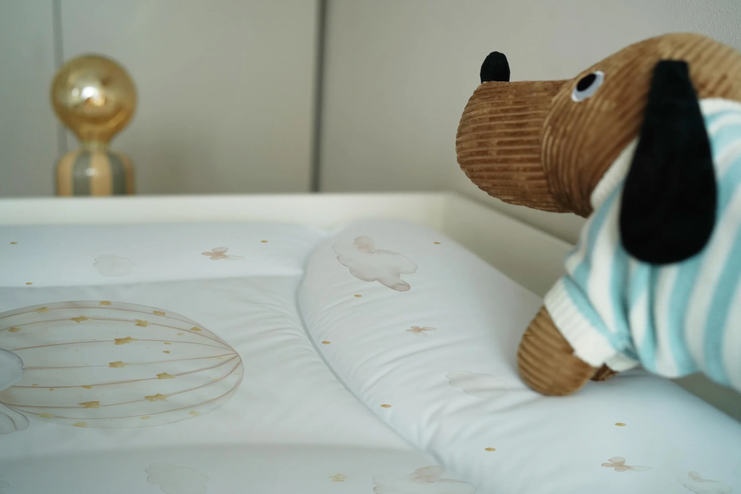 Ceba Baby Fasciatoio Materassino 70x50 cm Elefante nel pallone - Cuscino Lavabile Impermeabile Öko-Tex