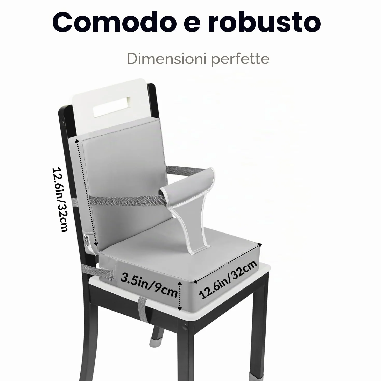 PandaEar Seggiolone per Bambini Portatile da Tavolo con Cuscino da Viaggio e Cintura Regolabile