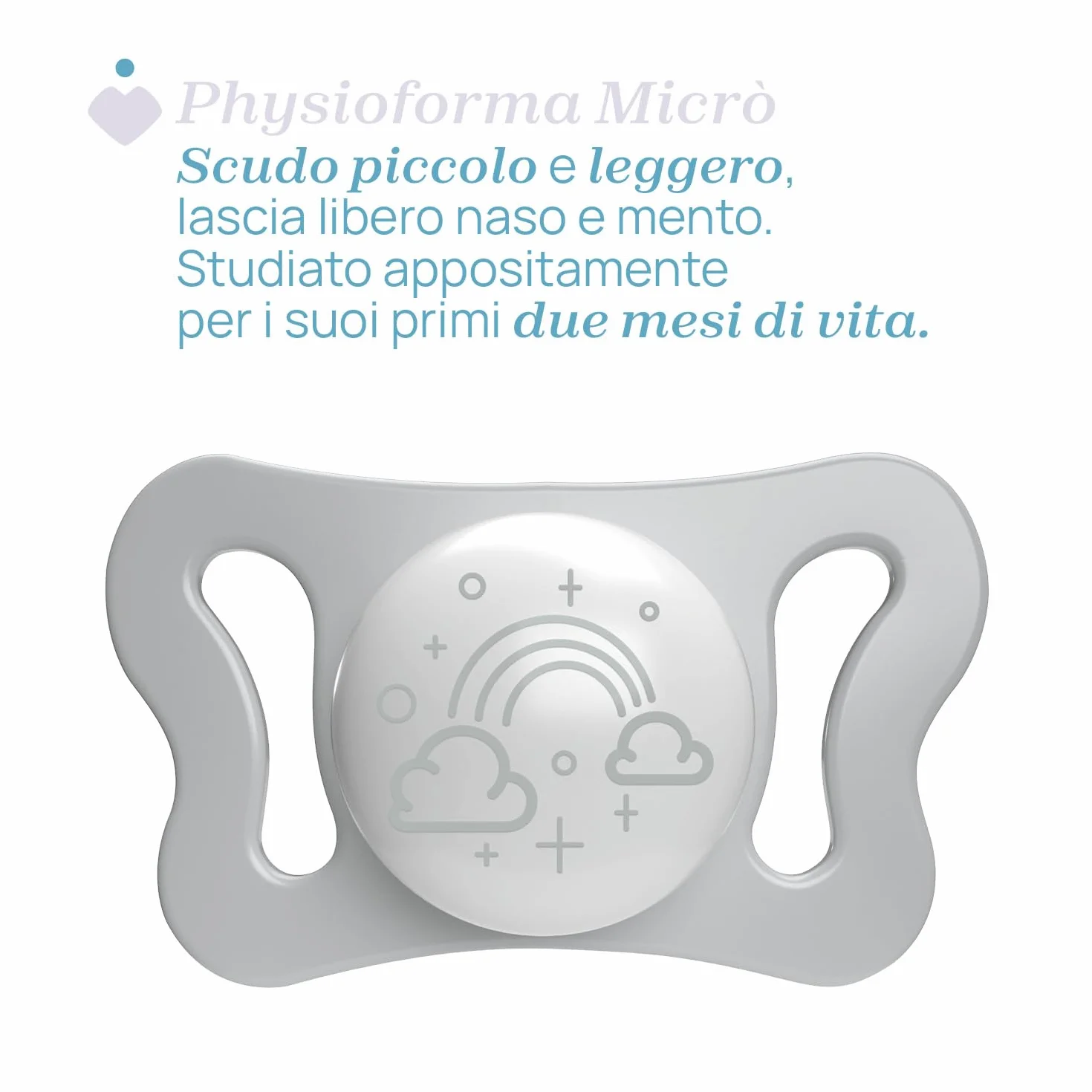 Chicco PhysioForma Micrò Lumi, Succhietto Luminescente per Neonato, 0-2 Mesi, 2 Pezzi, Neutro