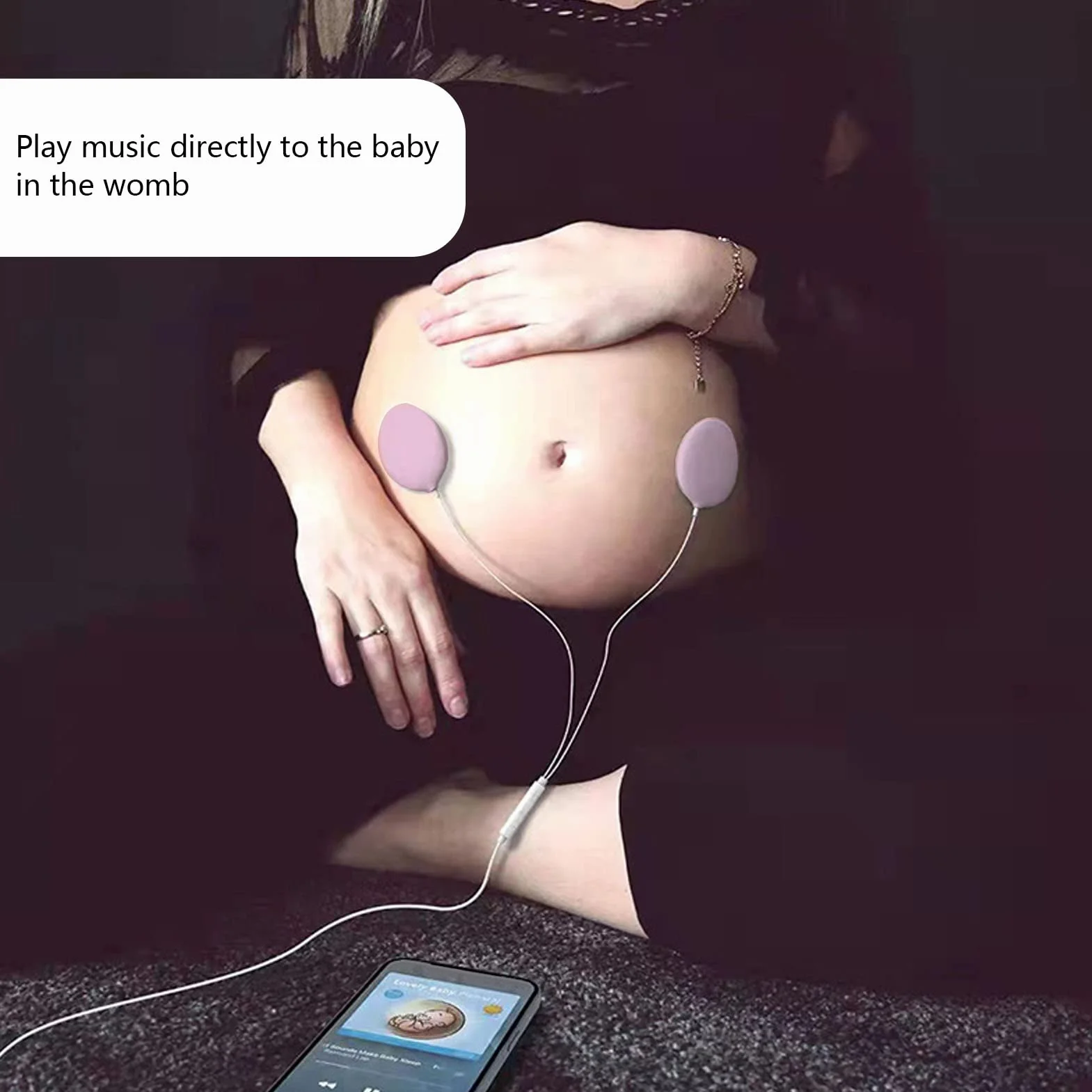 Cuffie Prenatali Monitor Gravidanza Dispositivo Audio Pancia Regalo Future Mamme