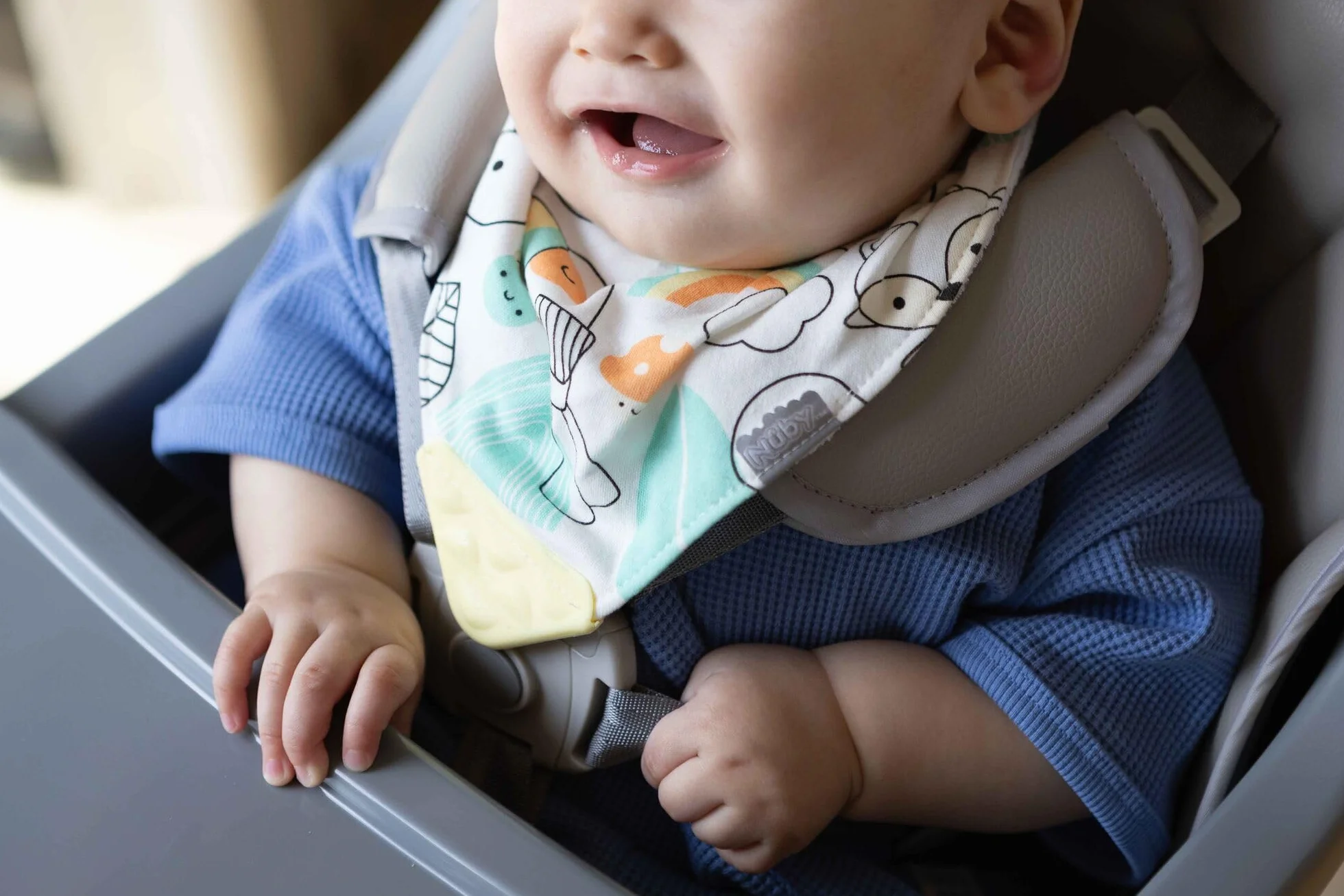 Nuby Bavaglini per dentizione a bandana 3 sztuki