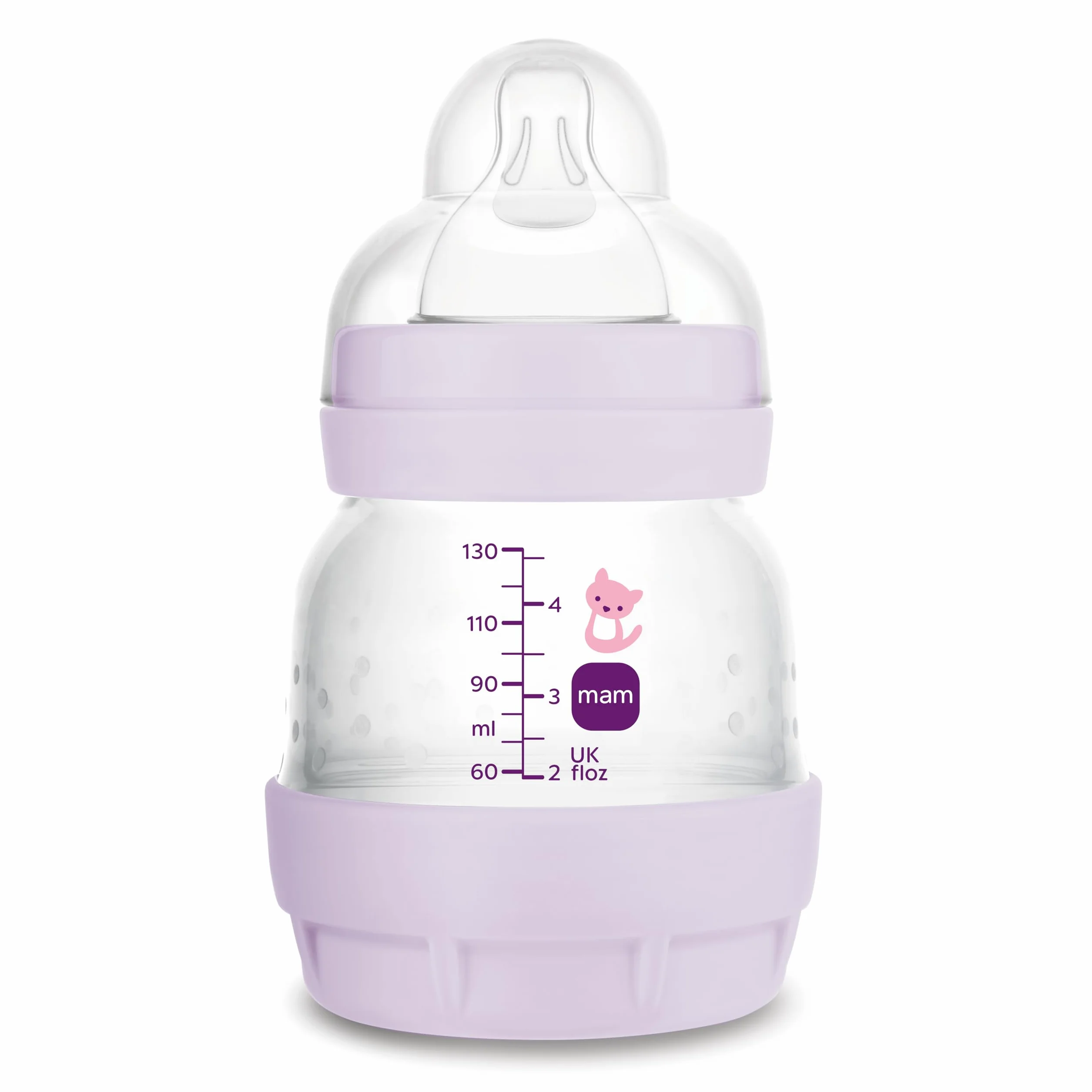 MAM Biberon Easy Start 130 ml Anticolica Rosa Accessori Neonati Autosterilizzante